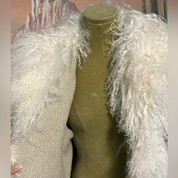 BESPOKE PENNYLANE GENUINE MONGOLIAN LAMB TAPESTRY COAT - Picture 7 of 10